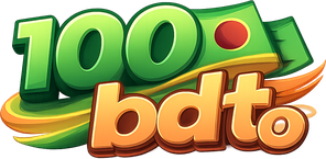 100 bdt বাংলা গেমিং লোগো